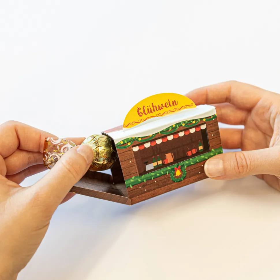 Adventskalender zum Befüllen "Weihnachtsmarkt"