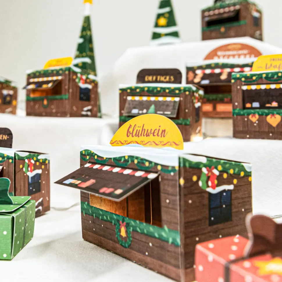 Adventskalender zum Befüllen "Weihnachtsmarkt"