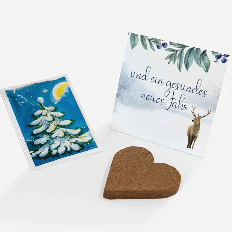 Anzuchtset Herz geschäftlich "Winterlandschaft"