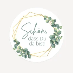 Aufkleber "Eukalyptus Geometrie"