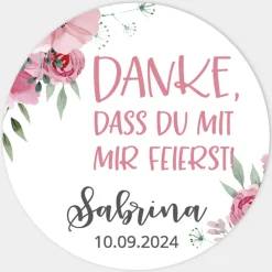 Aufkleber Geburtstag Bohemian Summer