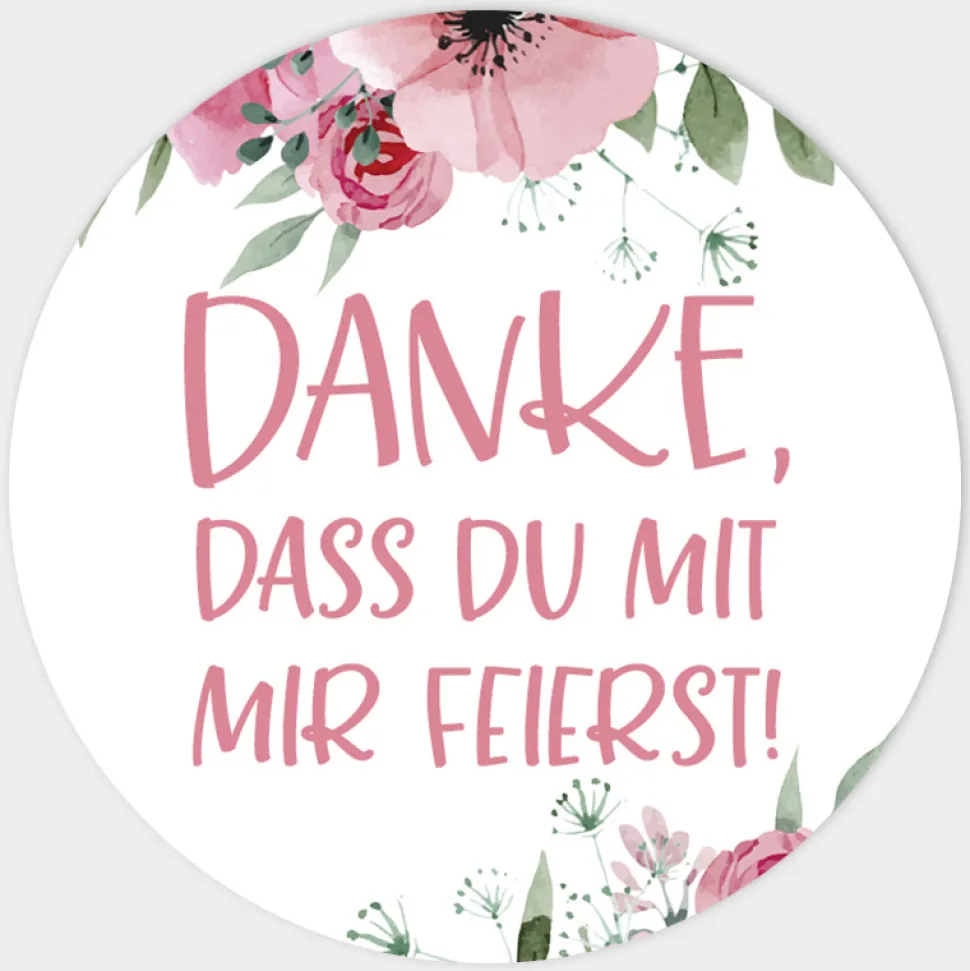 Aufkleber Geburtstag Bohemian Summer