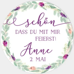Aufkleber Geburtstag Schön