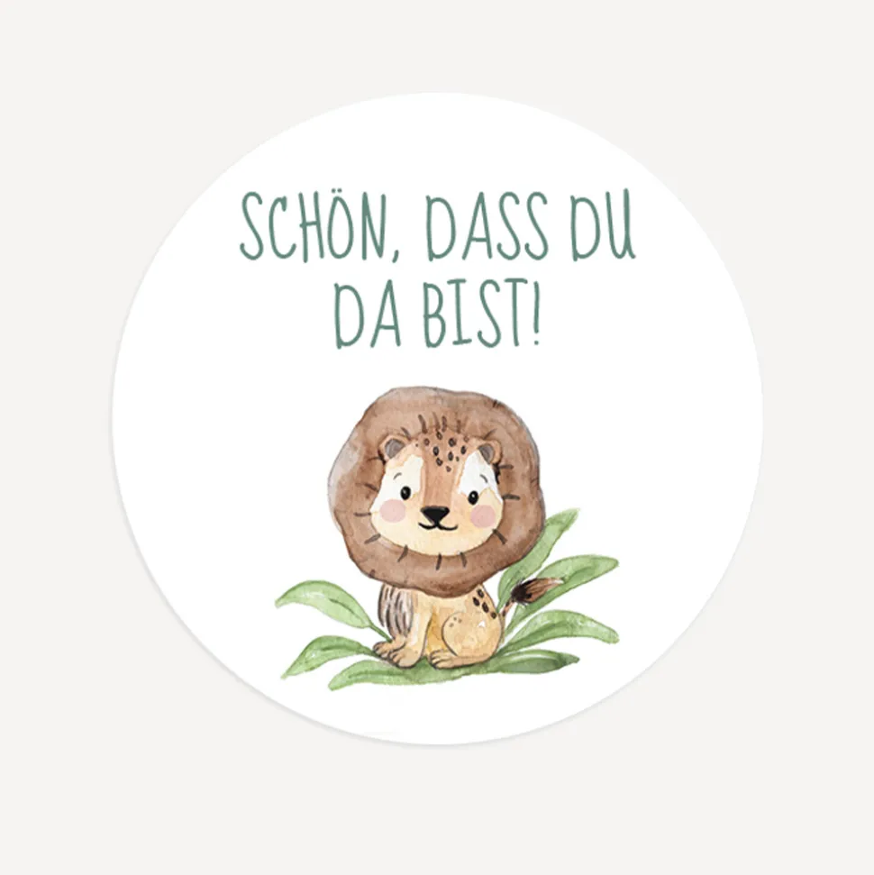 Aufkleber "Löwe Leo"