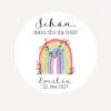 Aufkleber "Regenbogen Vintage"