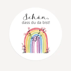 Aufkleber "Regenbogen Vintage"