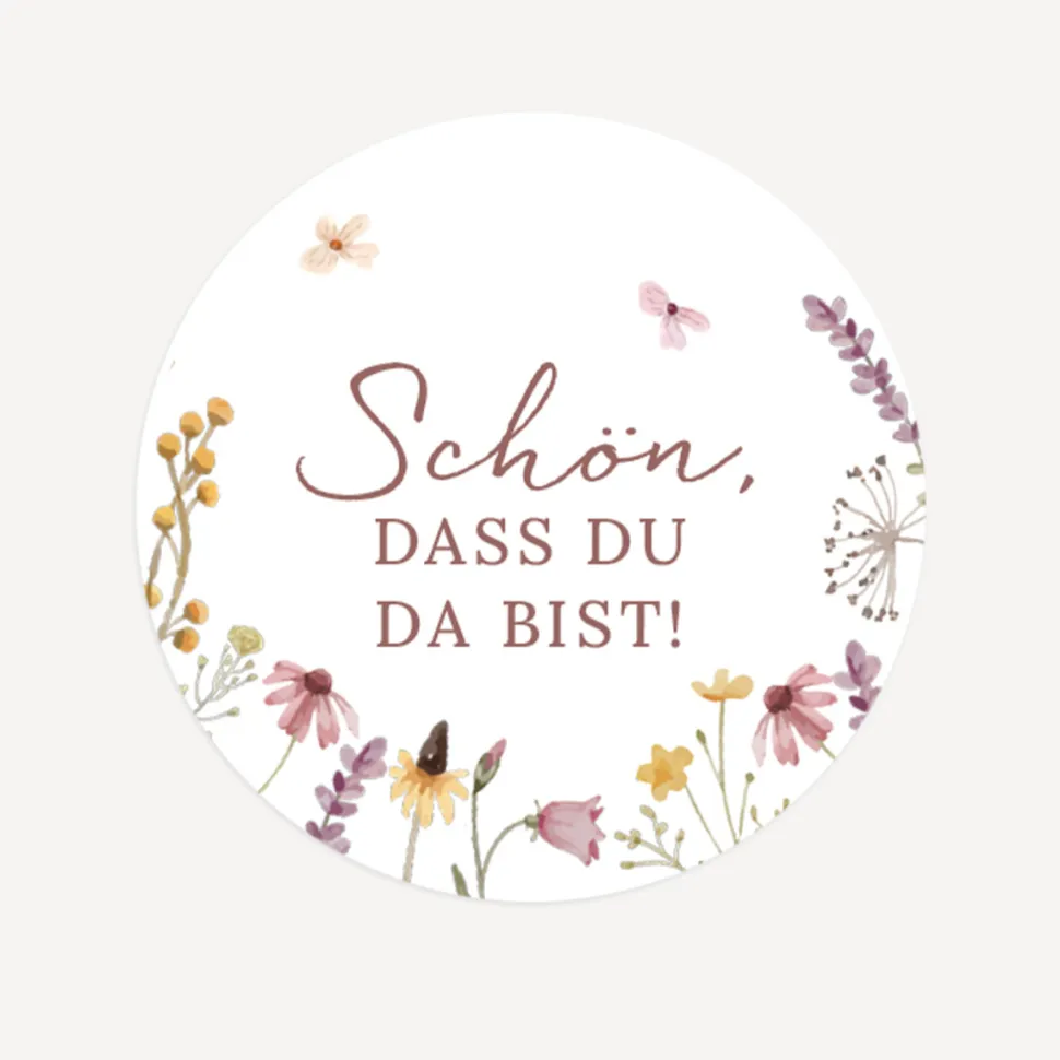 Aufkleber "Wildromantische Blüten"
