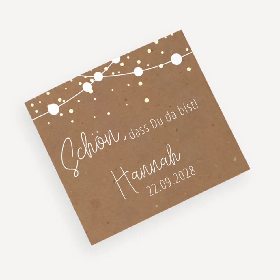 Banderole Mini Schokolade "Party Lights"