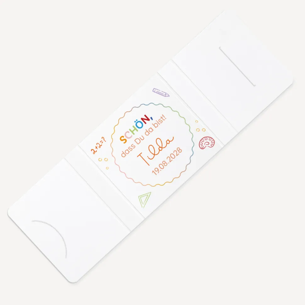 Banderole Mini Schokolade "Schulkind"