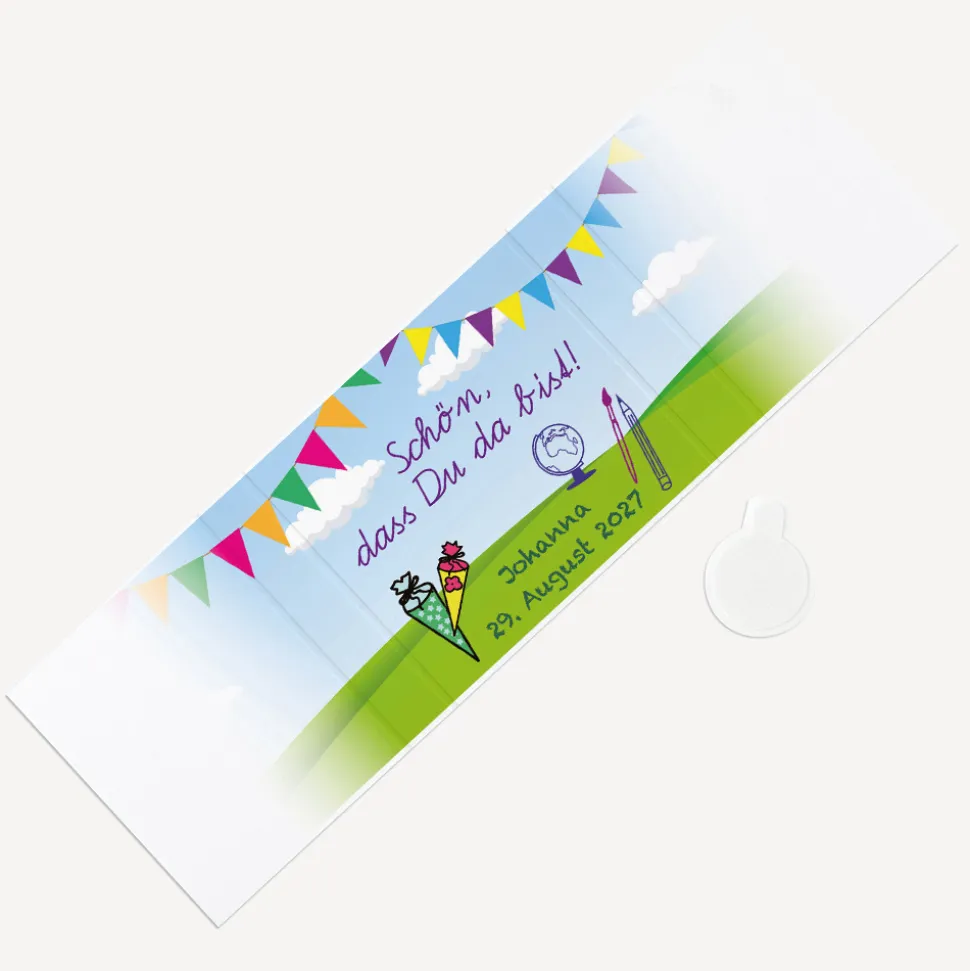 Banderole Mini Schokolade "Zuckertüte"