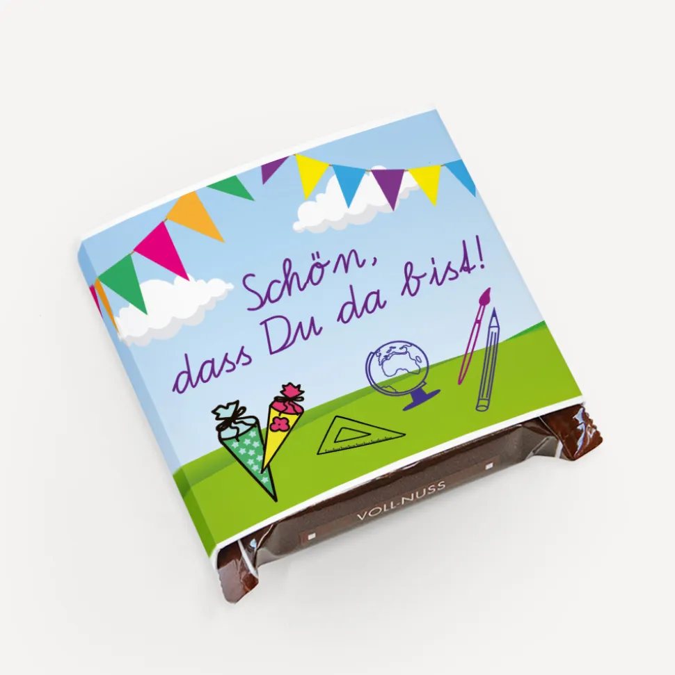 Banderole Mini Schokolade "Zuckertüte"