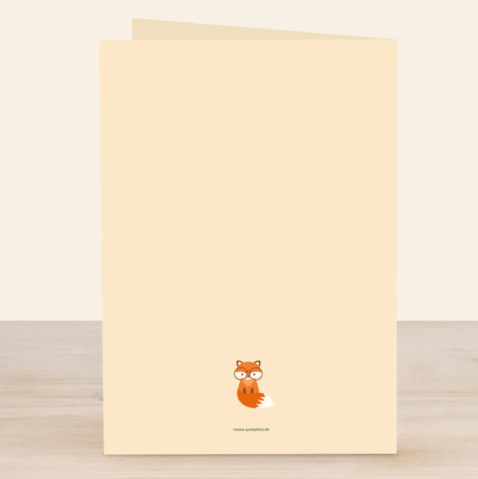 Danksagung Einschulung "Schlauer Fuchs"