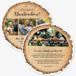Danksagung Geburtstag "Baumscheibe"