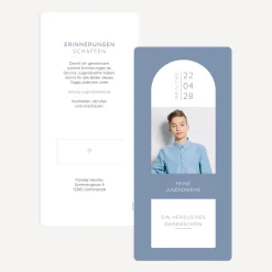 Danksagung Konfirmation mit Lesezeichen "Perfect Day"