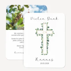 Danksagung Konfirmation runde Ecken