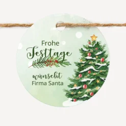 Duftkerze Vanille mit Korkdeckel + Anhänger geschäftlich 