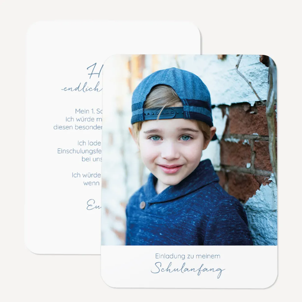 Einladung Einschulung "Mein großer Tag" hoch
