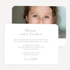Einladung Einschulung "Mein großer Tag" quer