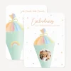 Einladung Einschulung "Zuckertüte modern"