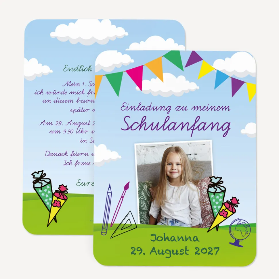 Einladung Einschulung "Zuckertüte"