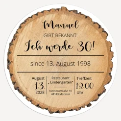 Einladung 30. Geburtstag