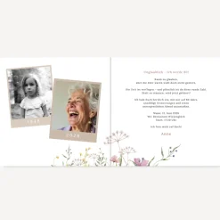 Einladung 80. Geburtstag Klappkarte quadratisch