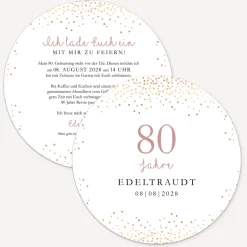 Einladung 80. Geburtstag