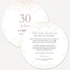 Einladung 30. Geburtstag "Roségold Sparkles"