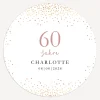 Einladung 60. Geburtstag "Roségold Sparkles"