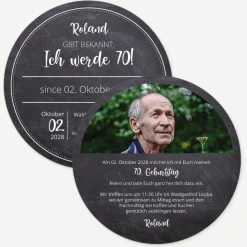 Einladung 70. Geburtstag