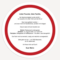 Einladung 60. Geburtstag