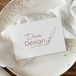 Einladung Klappkarte quer mit eigenem Design