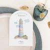 Einladung Kommunion Bogenkarte "Leuchtturm"