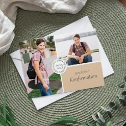 Einladung Konfirmation "Vintage Dreams"
