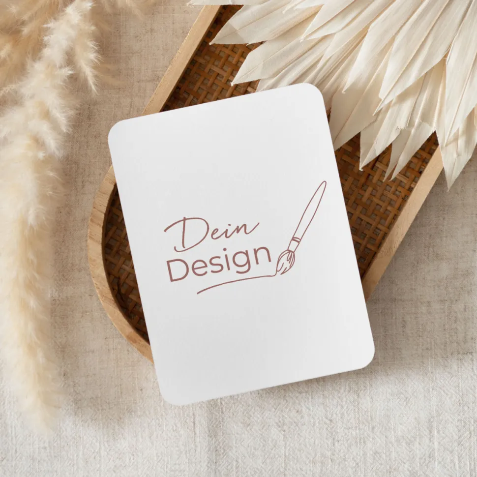 Einladung runde Ecken mit eigenem Design