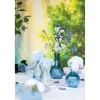 Flaschenvase Vintage blau 10 x 18 cm