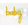 Folienballon "baby" gold 73,5 x 75,5 cm