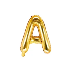 Folienballon Buchstabe "A" gold 35 cm