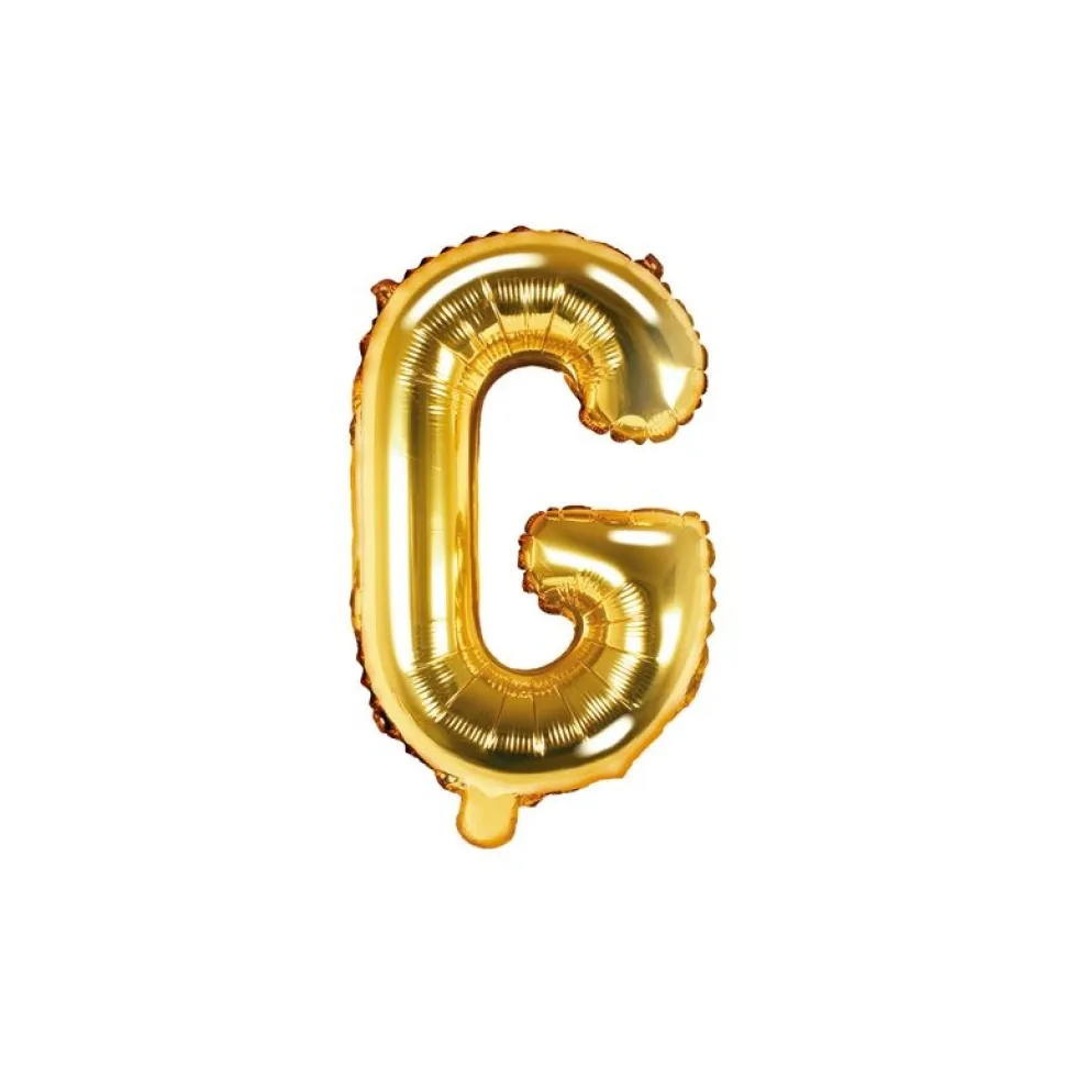 Folienballon Buchstabe "G" gold 35 cm