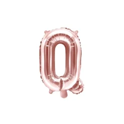 Folienballon Buchstabe "Q" roségold 35 cm