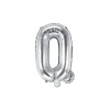 Folienballon Buchstabe "Q" silber 35 cm