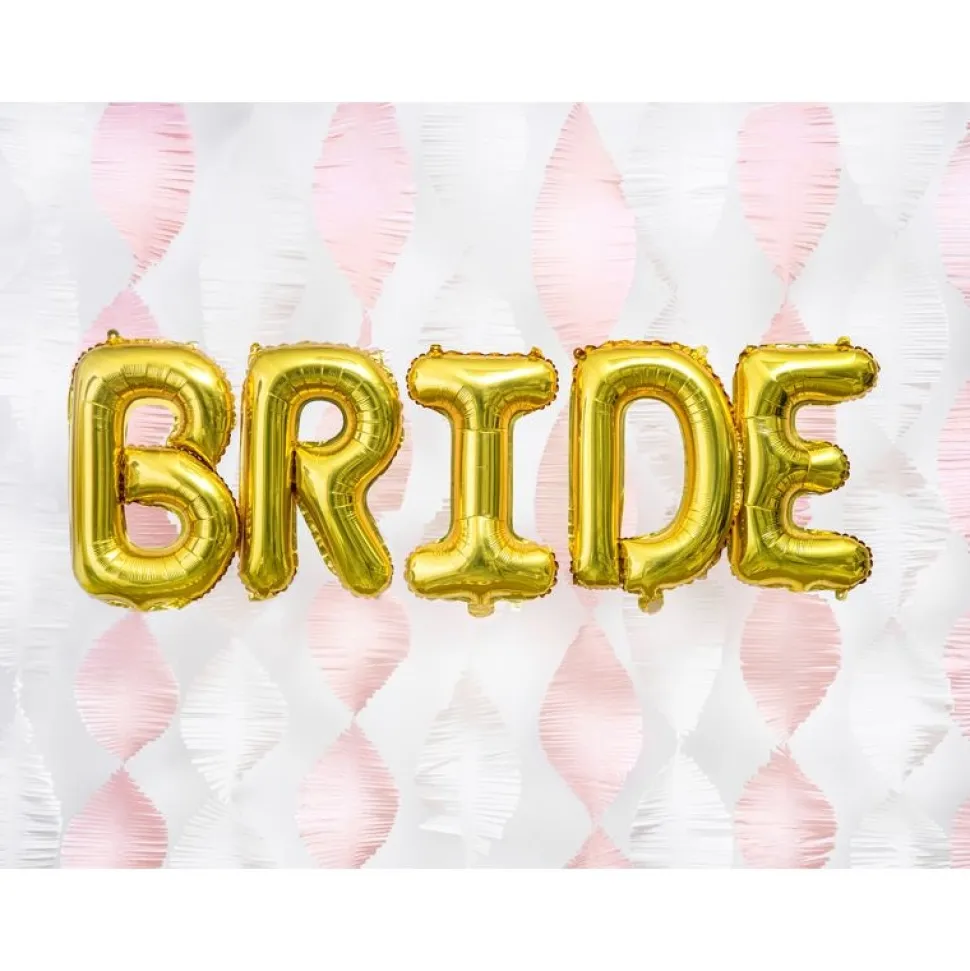 Folienballon Buchstabe "R" gold 35 cm