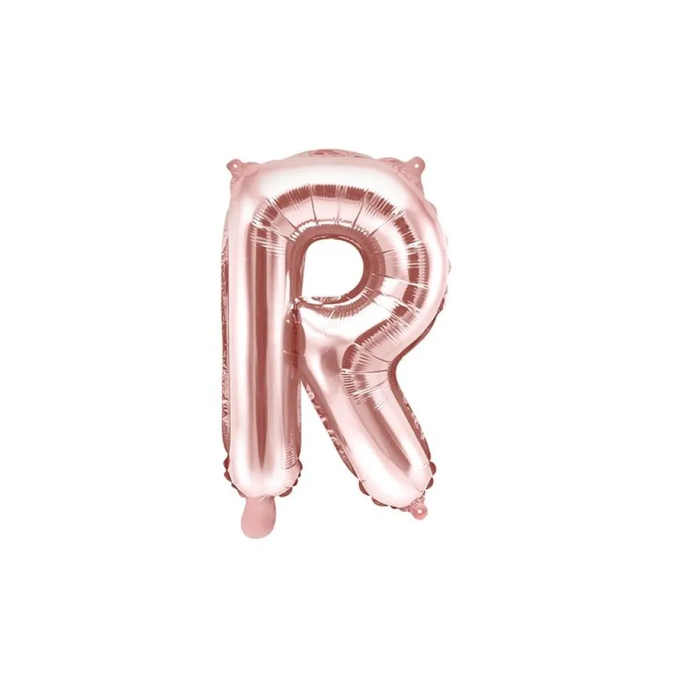 Folienballon Buchstabe "R" roségold 35 cm
