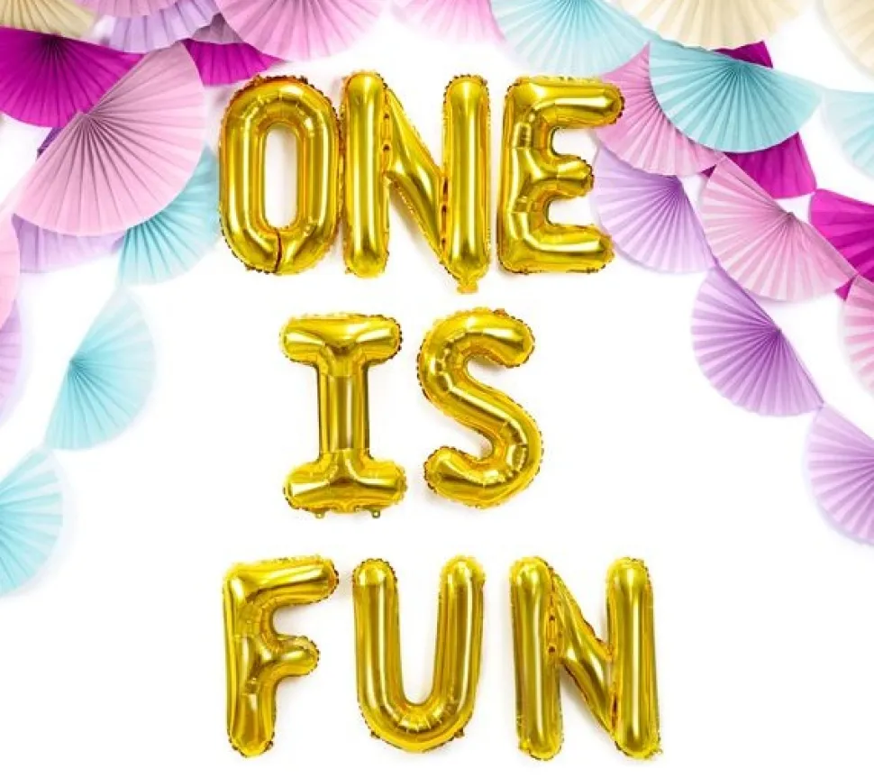 Folienballon Buchstabe "S" gold 35 cm