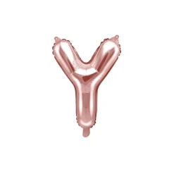 Folienballon Buchstabe "Y" roségold 35 cm