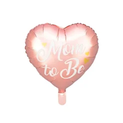 Folienballon Herz "Mom to be" rosa 35cm