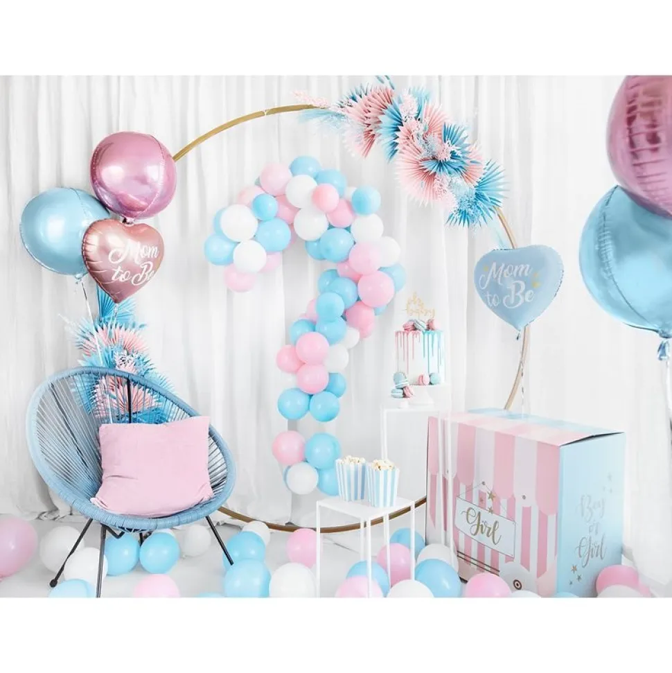 Folienballon Herz "Mom to be" rosa 35cm