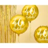 Folienballon "40th Birthday" gold Ø 45 cm