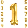 Folienballon Zahlen 0 - 9 gold 86 cm