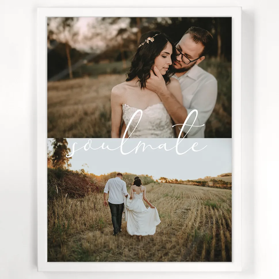 Fotocollage Geschenk "Soulmate" als Download oder Druck
